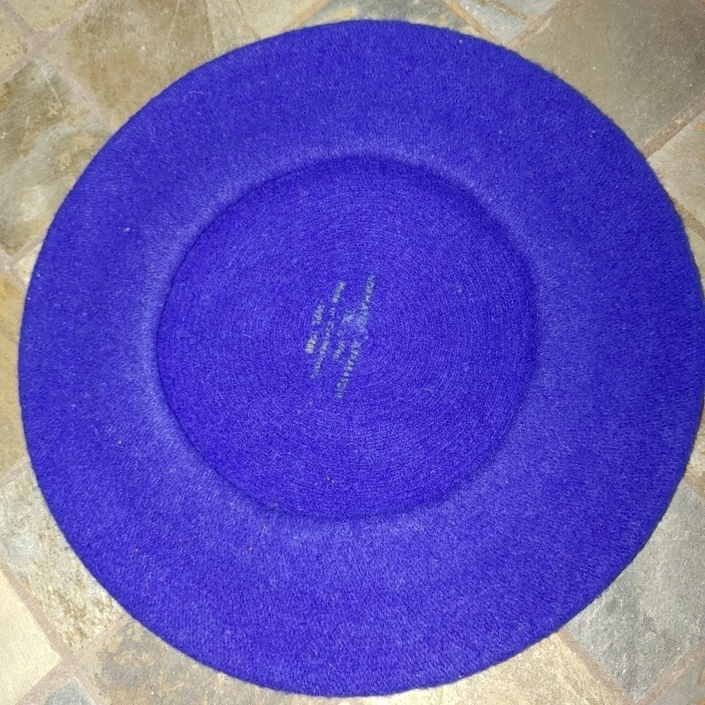 Royal Blue 100% Wool FRENCH Beret Tam